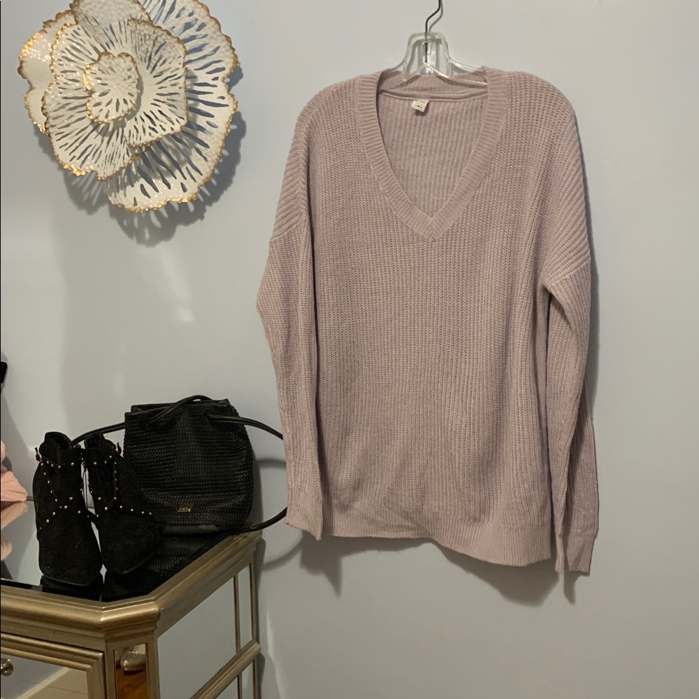 Twik par Simon light mauve sweater size medium Front pockets